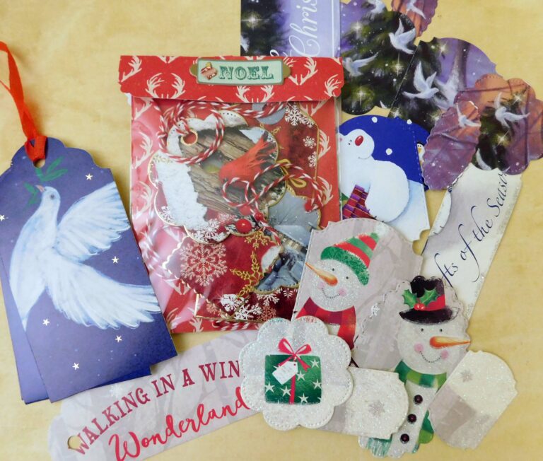 Read more about the article Repurpose, Recycle, Reuse – Variety Of Christmas Card Tags